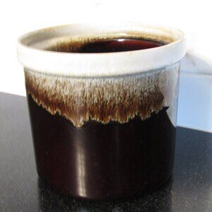 Vintage Gourmet Brown Drip Glaze Crock by Pfaltzgraffe made in USA